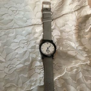 Watch with Grey Band